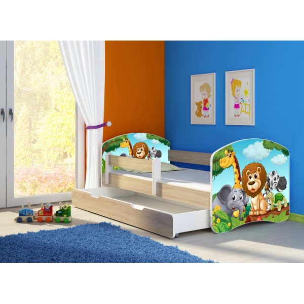 Otroška postelja 4kids Yummy ZOO 2